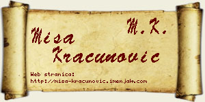 Miša Kračunović vizit kartica